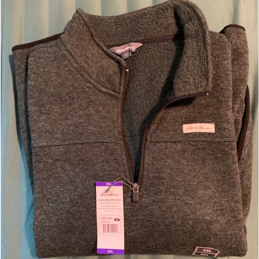 2 Eddie Bauer quarter zip fleece